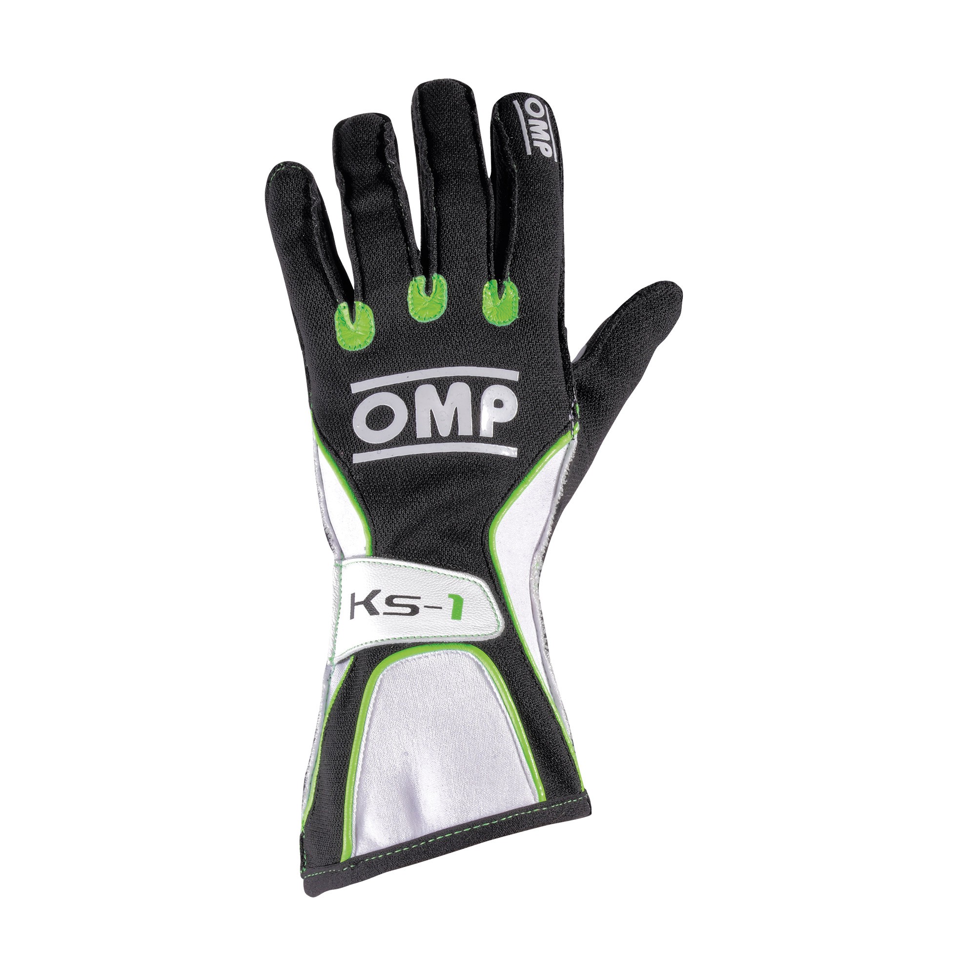 XL schwarz-grün glove OMP KS-1 Handschuhe Kart Gr 