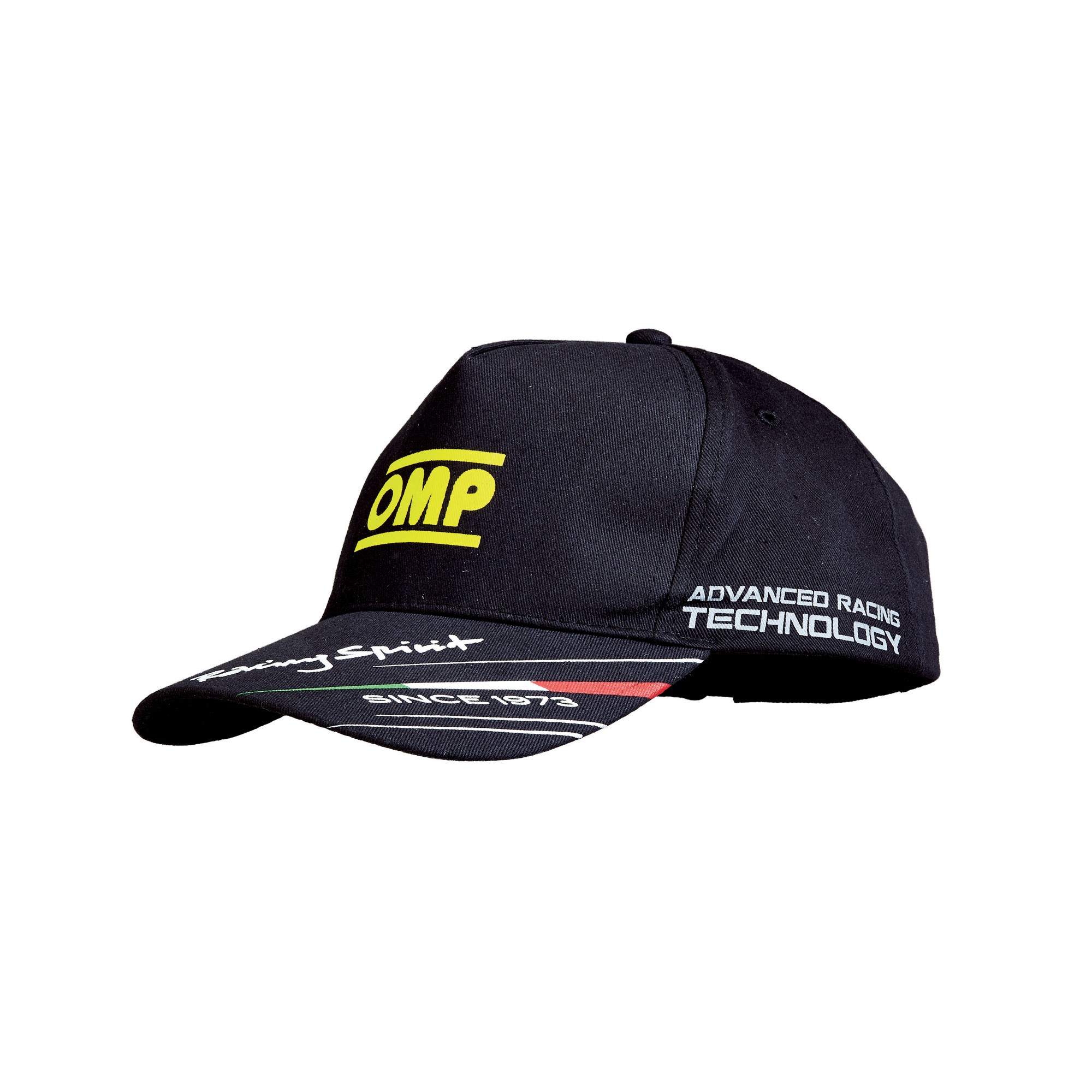 OMP Racing Cap schwarz Mütze Kappe für Motorsport Kart Erwachsenen 