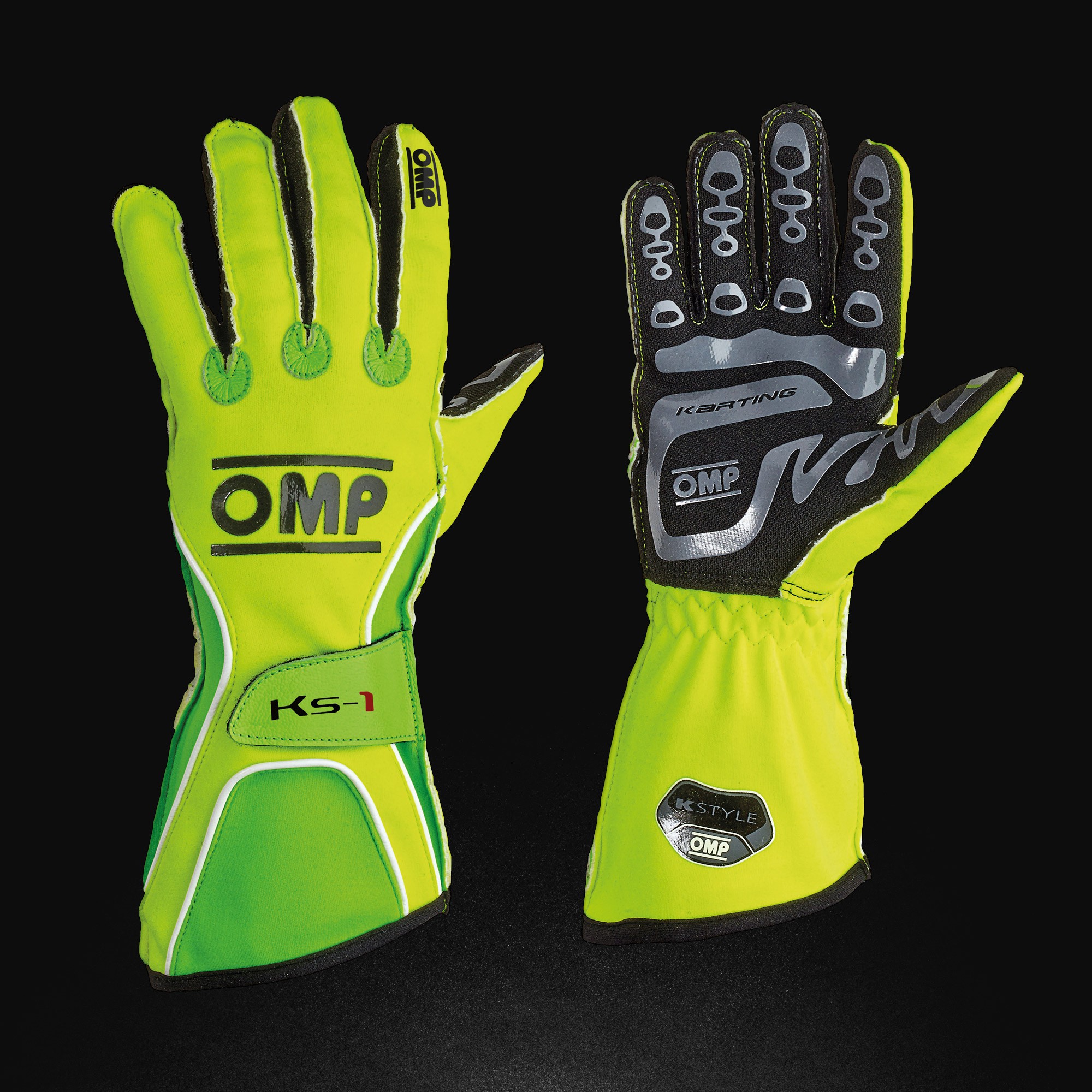 OMP karting gloves KS-2R BLUE/CYAN Sizes XXS XS S M L XL kart KS2R 