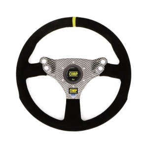 Genesis-Formula Racing Steering Wheel- Undrilled/Crooked Yellow Line 320mm 